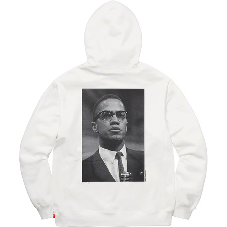 White Supreme Malcolm X For Hoodie | Supreme 119EX